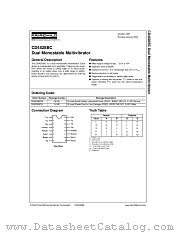 CD4528BCN datasheet pdf Fairchild Semiconductor