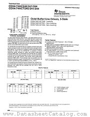 CD74ACT244SM96 datasheet pdf Texas Instruments
