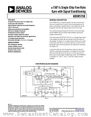 ADXRS150ABG datasheet pdf Analog Devices