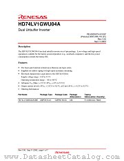 HD74LV1GWU04A datasheet pdf Renesas