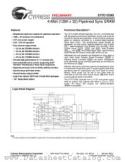 CY7C1339G datasheet pdf Cypress
