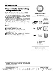 MC74HC573A datasheet pdf ON Semiconductor
