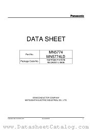 MN5774 datasheet pdf Panasonic