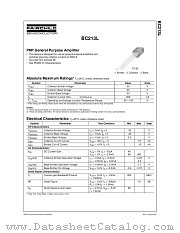 BC213 datasheet pdf Fairchild Semiconductor