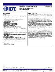 IDT5T9820 datasheet pdf IDT