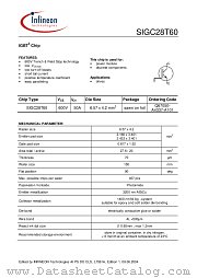 SIGC28T60 datasheet pdf Infineon
