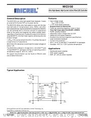 MIC5190 datasheet pdf Micrel Semiconductor