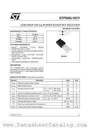 STPS80L15C datasheet pdf ST Microelectronics