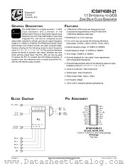 ICS8745BI-21 datasheet pdf Texas Instruments