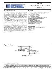 MIC281 datasheet pdf Micrel Semiconductor