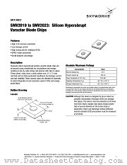 SMV2023-000 datasheet pdf Skyworks Solutions