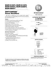 MUR1615CT datasheet pdf ON Semiconductor