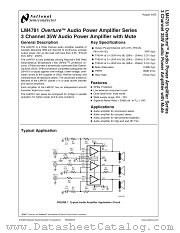 LM4781TA datasheet pdf National Semiconductor