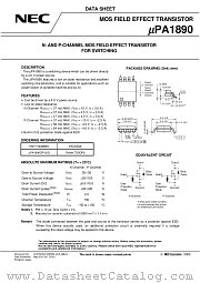 UPA1890GR-9JG-E2 datasheet pdf NEC