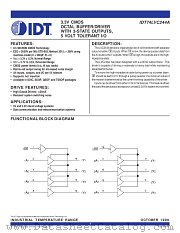 IDT74LVC244AQ datasheet pdf IDT