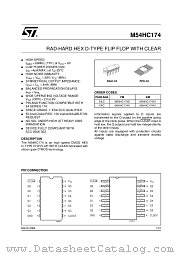 M54HC174 datasheet pdf ST Microelectronics