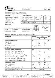 BSO 615 C datasheet pdf Infineon