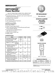 MBR3045WT datasheet pdf ON Semiconductor