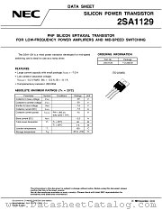 2SA1129 datasheet pdf NEC