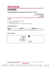 HVU202A datasheet pdf Renesas