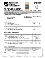 ARF1505 datasheet pdf Advanced Power Technology