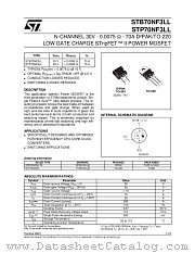 STB70NF3LLT4 datasheet pdf ST Microelectronics
