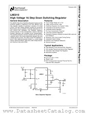 LM5010SD datasheet pdf National Semiconductor