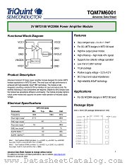 TQM7M6001 datasheet pdf TriQuint Semiconductor