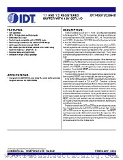 IDT74SSTU32864D datasheet pdf IDT