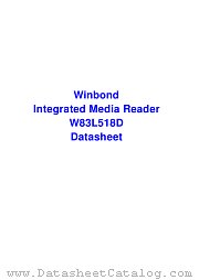 W83L518D datasheet pdf Winbond Electronics