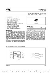 74V2T66 datasheet pdf ST Microelectronics