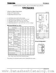TPCS8303 datasheet pdf TOSHIBA
