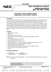 UPD16770A datasheet pdf NEC