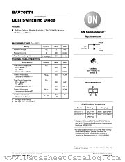BAV70TT1 datasheet pdf ON Semiconductor
