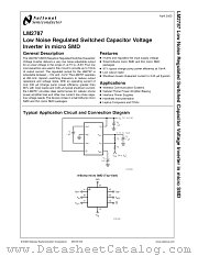 LM2787BPX datasheet pdf National Semiconductor