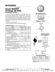 MTP23P06V datasheet pdf ON Semiconductor