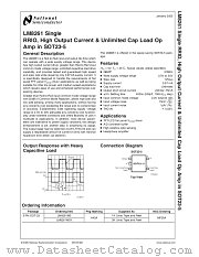 LM8261M5 datasheet pdf National Semiconductor