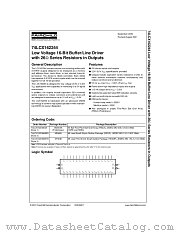 74LCX162244MEAX datasheet pdf Fairchild Semiconductor