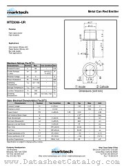 MTE5066-UR datasheet pdf Marktech Optoelectronics