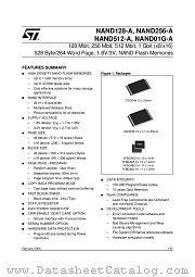 NAND01GW3A0AN6F datasheet pdf ST Microelectronics