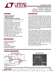LT1353 datasheet pdf Linear Technology