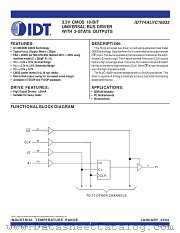 IDT74ALVC16835PF8 datasheet pdf IDT