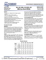 GS816032 datasheet pdf GSI Technology