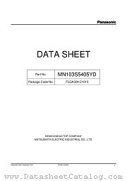 MN103S5405YD datasheet pdf Panasonic