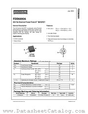 FDD6690A_NL datasheet pdf Fairchild Semiconductor