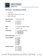 VTC4 datasheet pdf Vectron