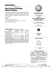 BAT54SWT1 datasheet pdf ON Semiconductor