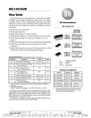 MC14572UBDR2 datasheet pdf ON Semiconductor
