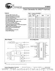 CY28331OC datasheet pdf Cypress