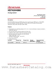 HD74UH4066 datasheet pdf Renesas